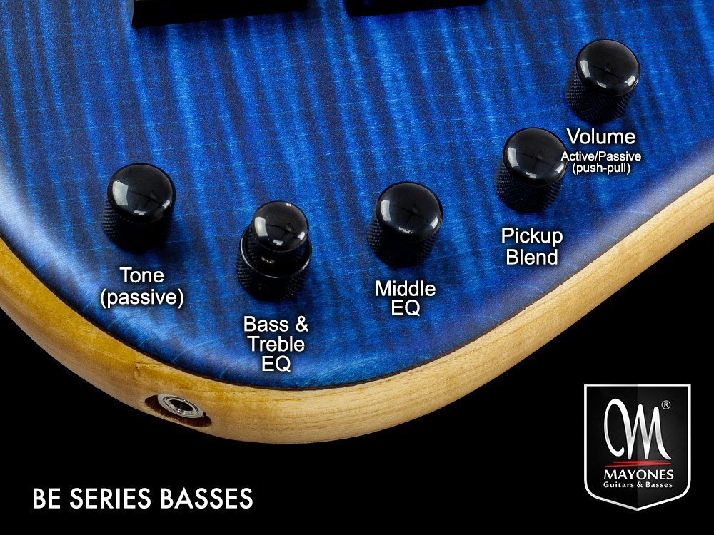 BE Series Basses Control Layout